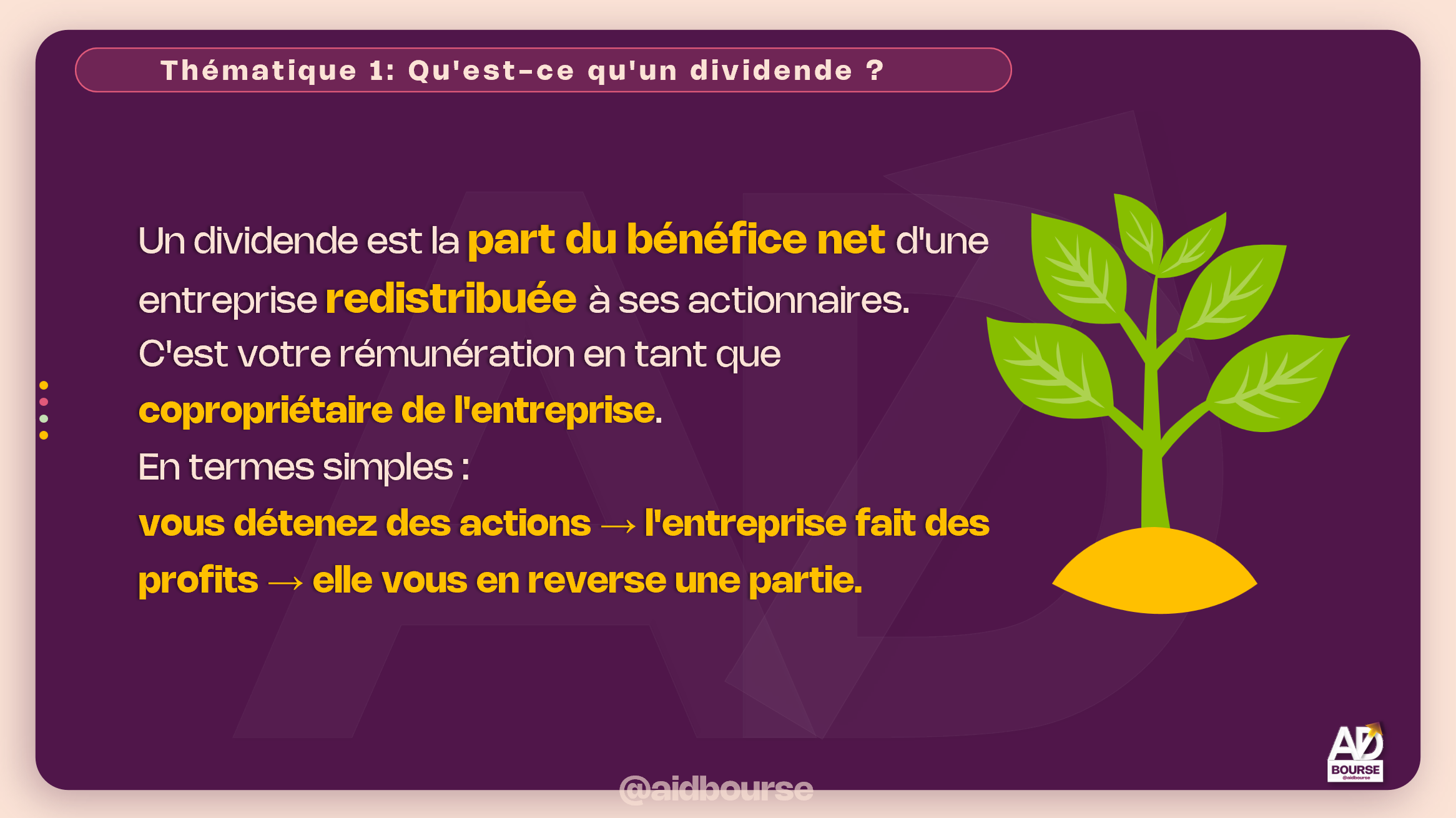 Module 4 – Le Dividende & la Plus-Value